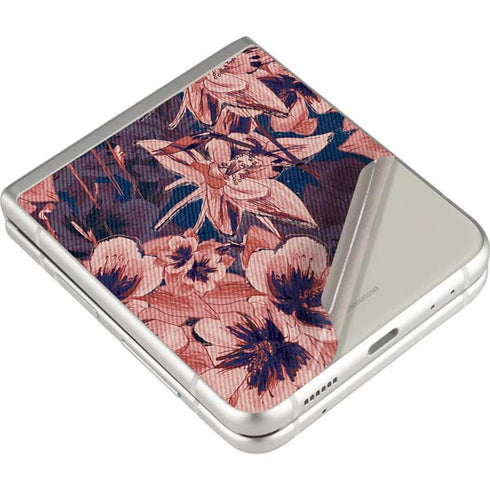 Dark Tapestry Floral Galaxy Z Flip3 5G Skin