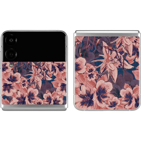 Dark Tapestry Floral Galaxy Z Flip4 5G Skin