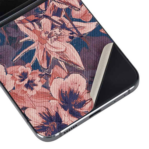 Dark Tapestry Floral Galaxy Z Flip5 5G Skin