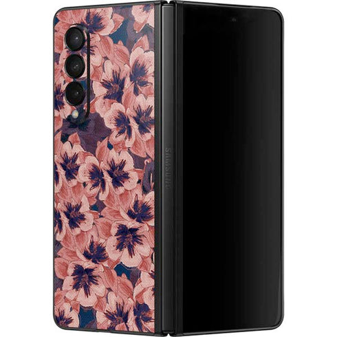 Dark Tapestry Floral Galaxy Z Fold3 5G Skin