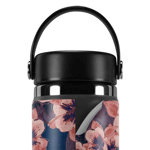 Dark Tapestry Floral Hydro Flask 20oz Wide Mouth Skin