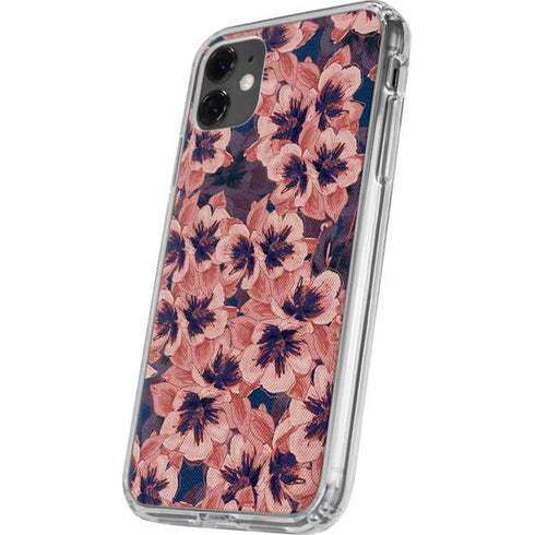 Dark Tapestry Floral iPhone 11 Clear Case