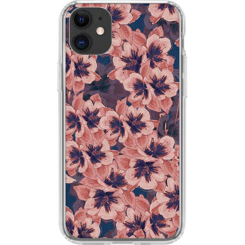 Dark Tapestry Floral iPhone 11 Clear Case