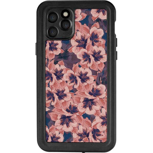 Dark Tapestry Floral iPhone 11 Pro Waterproof Case