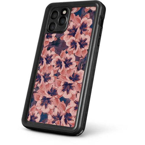 Dark Tapestry Floral iPhone 11 Pro Waterproof Case