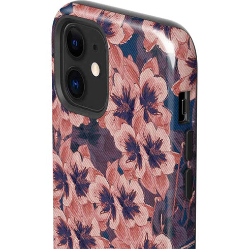Dark Tapestry Floral iPhone 12 Impact Case