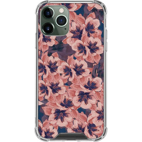 Dark Tapestry Floral iPhone 12 Pro Clear Case