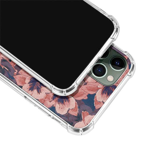 Dark Tapestry Floral iPhone 12 Pro Clear Case
