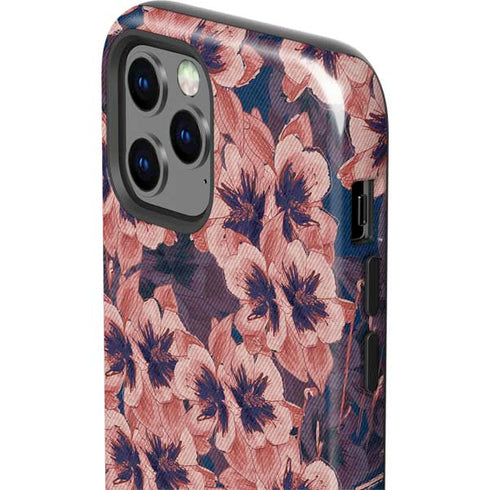 Dark Tapestry Floral iPhone 12 Pro Impact Case