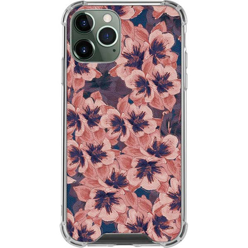 Dark Tapestry Floral iPhone 12 Pro Max Clear Case
