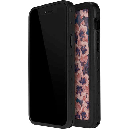 Dark Tapestry Floral iPhone 12 Pro Waterproof Case