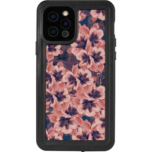 Dark Tapestry Floral iPhone 12 Pro Waterproof Case