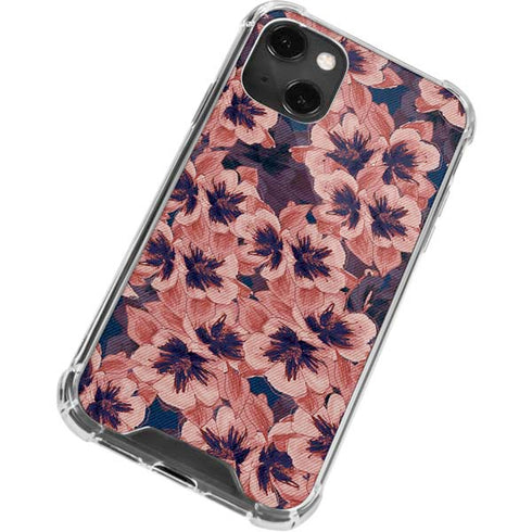 Dark Tapestry Floral iPhone 13 Mini Clear Case