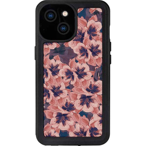 Dark Tapestry Floral iPhone 13 Mini Waterproof Case