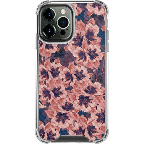 Dark Tapestry Floral iPhone 13 Pro Max Clear Case