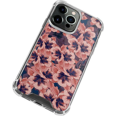 Dark Tapestry Floral iPhone 13 Pro Max Clear Case