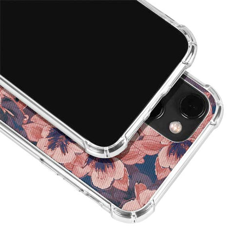 Dark Tapestry Floral iPhone 14 Clear Case