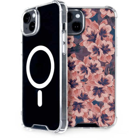 Dark Tapestry Floral iPhone 15 Plus MagSafe Case