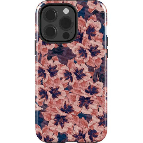 Dark Tapestry Floral iPhone 15 Pro Impact Case