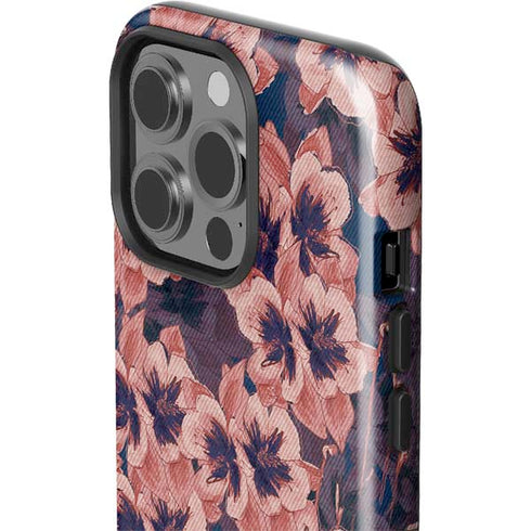 Dark Tapestry Floral iPhone 15 Pro Impact Case