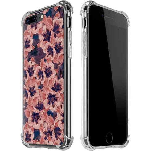 Dark Tapestry Floral iPhone 7/8 Plus Clear Case
