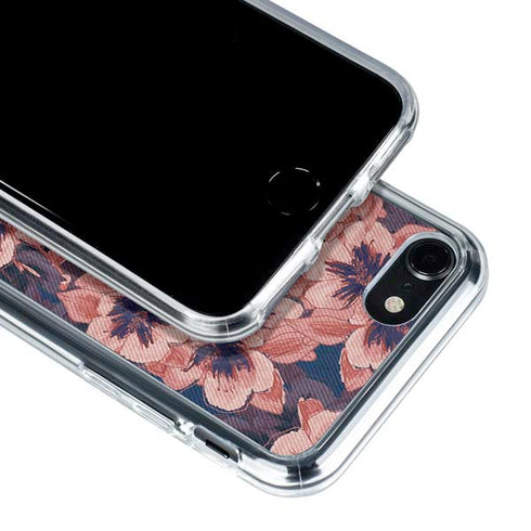Dark Tapestry Floral iPhone SE (2nd & 3rd Gen) Clear Case