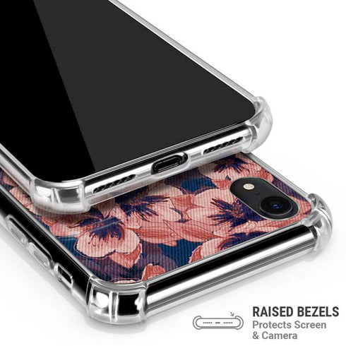 Dark Tapestry Floral iPhone XR Clear Case