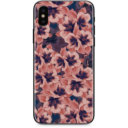 Dark Tapestry Floral iPhone XS Skin