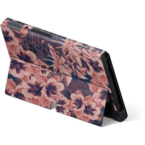 Dark Tapestry Floral Nintendo Switch OLED (2021) Skin
