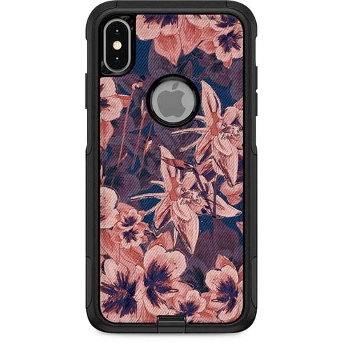 Dark Tapestry Floral Otterbox Commuter iPhone Skin