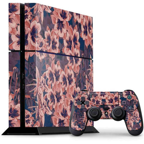 Dark Tapestry Floral PS4 Console and Controller Bundle Skin