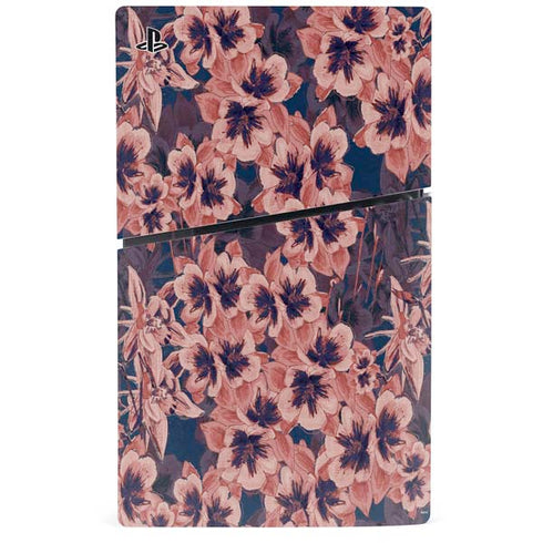 Dark Tapestry Floral PS5 Slim Digital Edition Console Skin