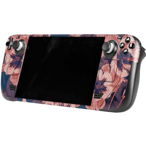 Dark Tapestry Floral Steam Deck Handheld Gaming Computer Skin