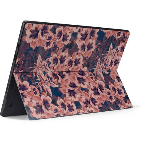 Dark Tapestry Floral Surface Pro 7 Skin