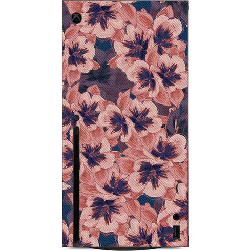 Dark Tapestry Floral Xbox Series X Console Skin