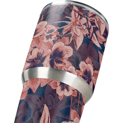 Dark Tapestry Floral Yeti 30oz Rambler Tumbler Skin