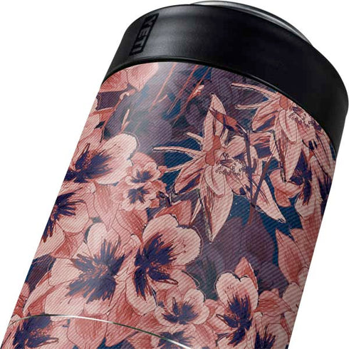 Dark Tapestry Floral Yeti Colster Can Insulator Skin
