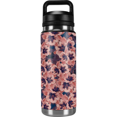 Dark Tapestry Floral YETI Rambler 26oz Bottle Skin