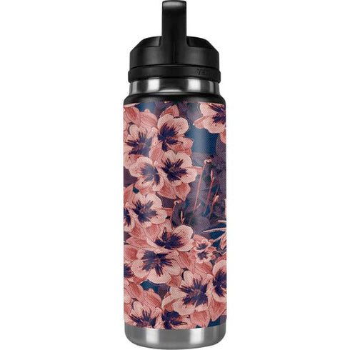 Dark Tapestry Floral YETI Rambler 26oz Bottle Skin