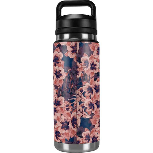 Dark Tapestry Floral YETI Rambler 26oz Bottle Skin