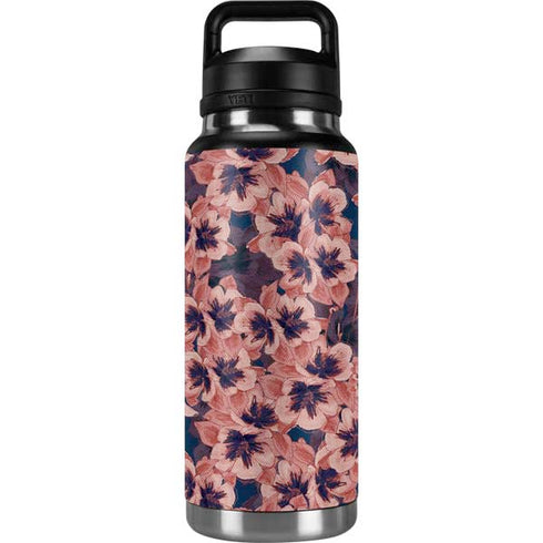 Dark Tapestry Floral YETI Rambler 36oz Bottle Skin