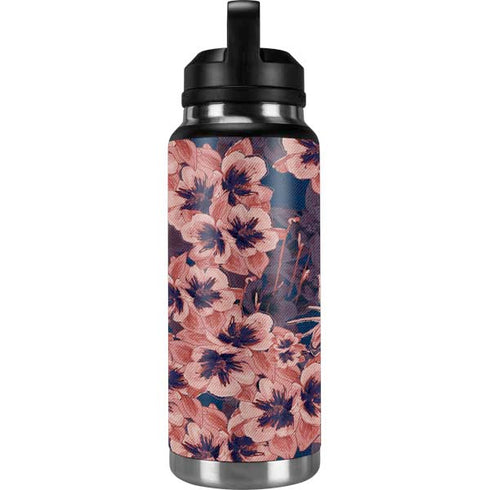 Dark Tapestry Floral YETI Rambler 36oz Bottle Skin