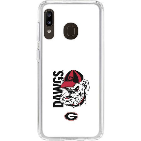 University of Georgia Dawgs Galaxy A20 Clear Case