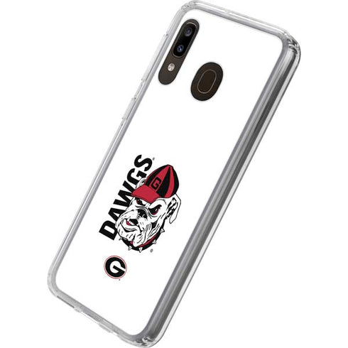 University of Georgia Dawgs Galaxy A20 Clear Case