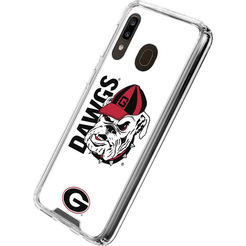 University of Georgia Dawgs Galaxy A30 Clear Case