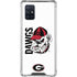 University of Georgia Dawgs Galaxy A71 5G Clear Case