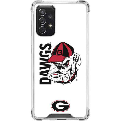 University of Georgia Dawgs Galaxy A72 5G Clear Case