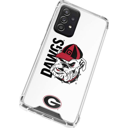 University of Georgia Dawgs Galaxy A72 5G Clear Case