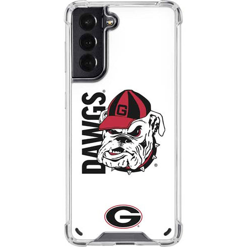 University of Georgia Dawgs Galaxy S21 5G Clear Case