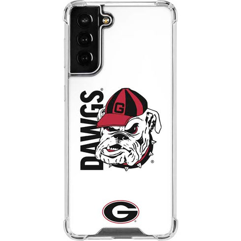 University of Georgia Dawgs Galaxy S21 FE Clear Case
